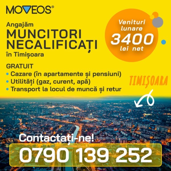 Muncitor Necalificat Timișoara
