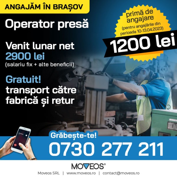 Operator Presă Brașov